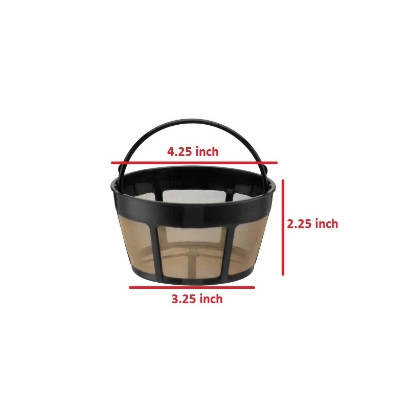 GoldTone Reusable 8-12 Cup Basket Coffee Filter for All Hamilton