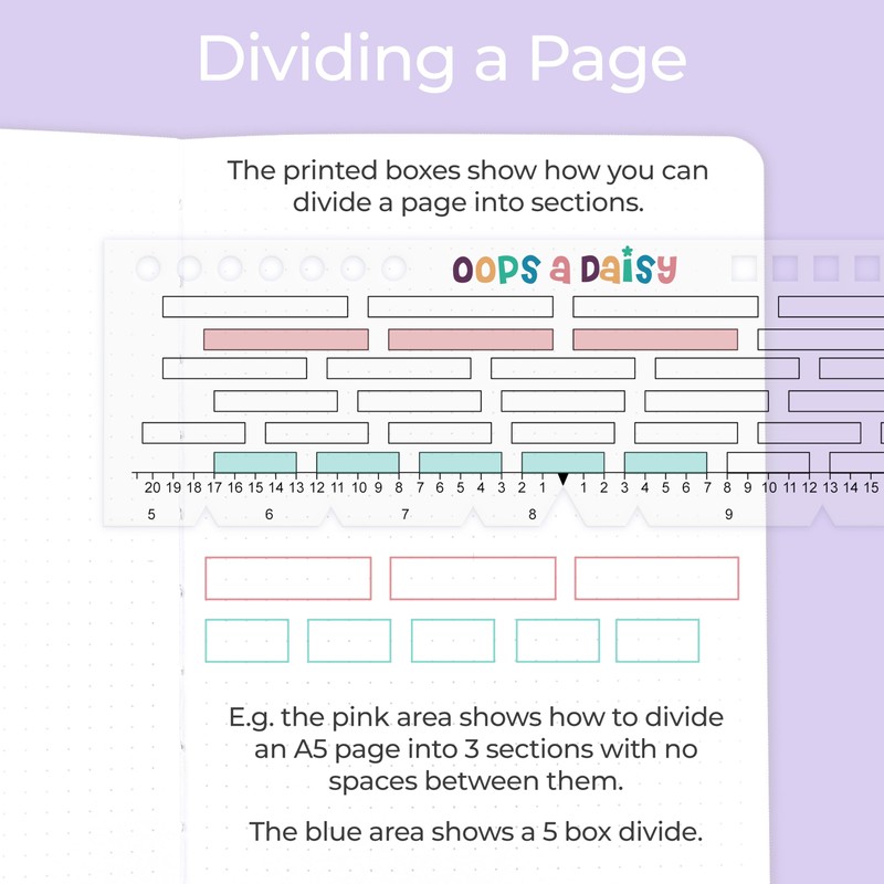 Universal Grid Ruler (Spaces Between Boxes) - Dotted Journaling/Bullet Planning