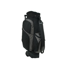 RJ Sports Spinner X 9.5" Transport Cart Bag, Black/Heather Grey, 9.5