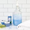 Half Gallon Glass Pump Dispenser Bottle, Large Jug with Pump