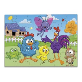 Didacti Juegos Rompecabezas Gallina Pintadita 24 Piezas Mis Amigos Escolar