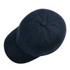 BOTVELA Gorra de béisbol de lana para hombre, ajustable, sin