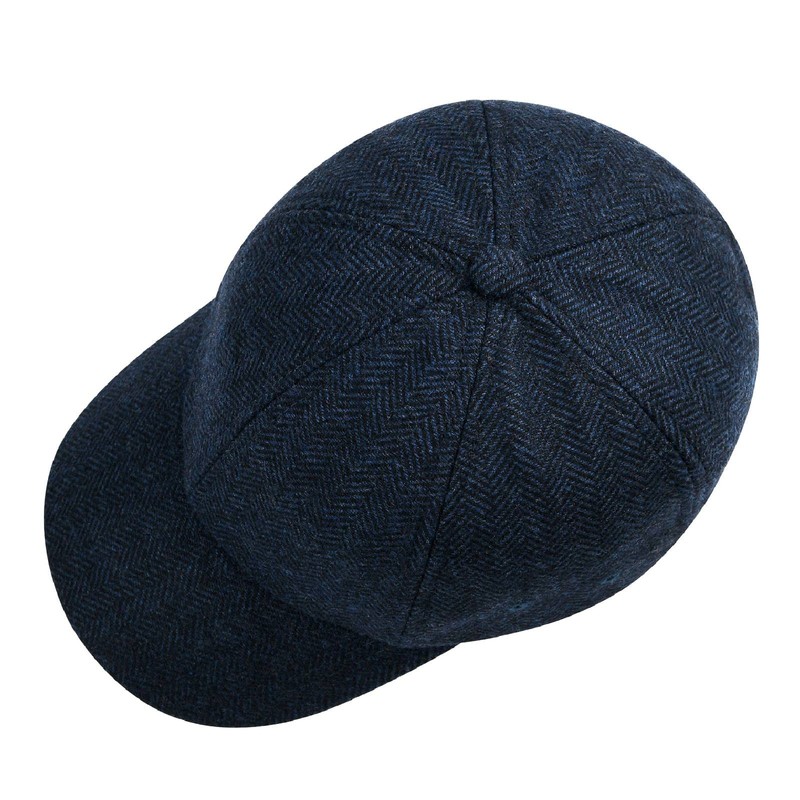 BOTVELA Gorra de béisbol de lana para hombre, ajustable, sin