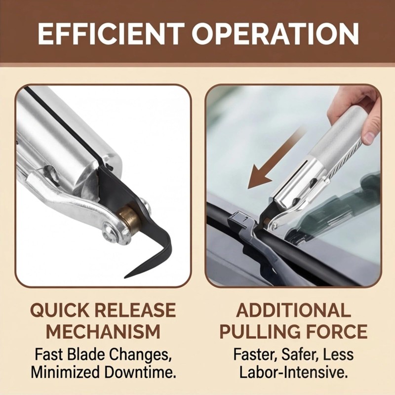 Lausixy Windshield Removal Tool Cold Knife Quick Release