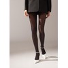 CALZEDONIA Woman's 30 Denier Invisible Tights in Black, Size M