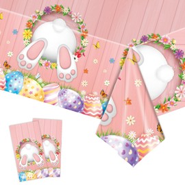 2pcs Pumpkin Maple Leaf Table Covers Thanksgiving Tablecloths Fall Sunflower Disposable Fall Tablecloths Autumn Checkered Waterproof Tablecloth for Thanksgiving Party Supplies, 54 x 108 Inch