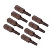 sourcing map 8pcs Magnetic Torx Screwdriver Bits T20 Star 6