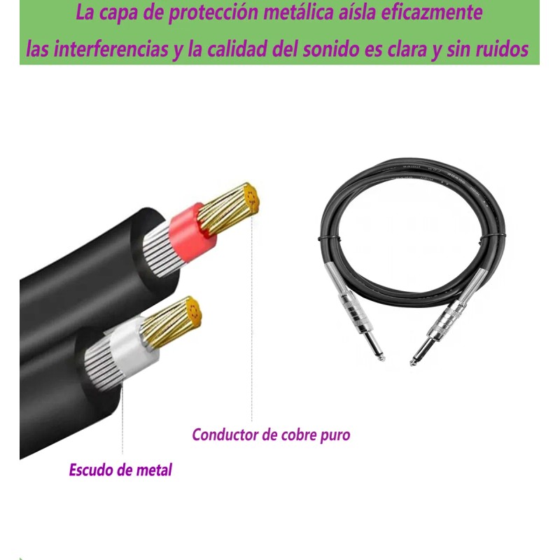 Cable Para Guitarra Plug 6.35mm Markimton 2 Metros