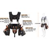 WELKINLAND 39Pockets Tool Belts for Men with Suspenders, 4" Padded