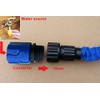 Topways® Electronix erweiterbarer Gartenschlauch Stecker und Buchse Adapter Verbindungsstück Blau