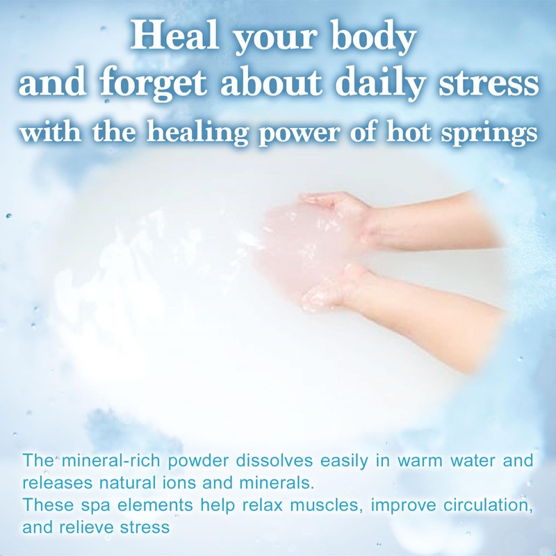 Japanese Hot Spring Bath Salt Oku-Hidaka Onsen Minerals Bath Flakes