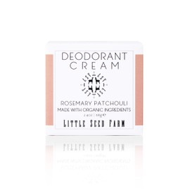 Little Seed Farm Little Seed Farm All Natural Deodorant Cream, Aluminum Free Deodorant for Women or Men, 2.4 Ounce - Rosemary Patchouli