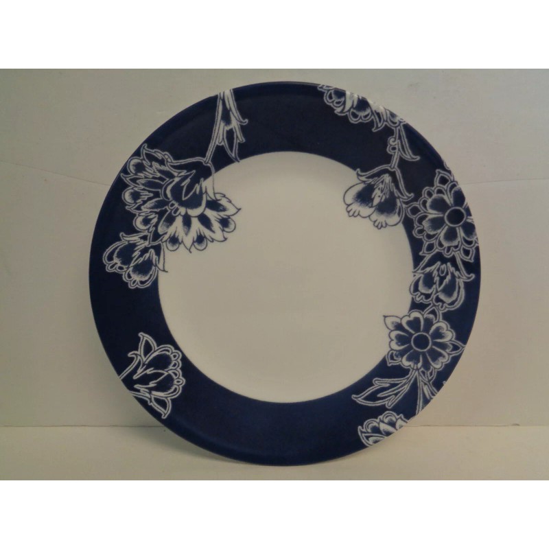Corelle Boutique Indigo Blooms Set of 4 Dessert Plates 6-3/4"