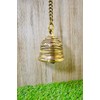 Aakrati Wall Bell with Brass Chain and Hooks for Gates,