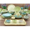 Dinner Plate, Flat Plate, Dinner Plate, Stoneware, Green, Dishwasher Safe