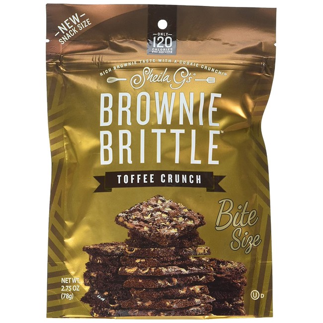 Sheila G's Brownie Brittle, Toffee Crunch, 2.75 Ounce Bag (Pack of 8) (Packaging May Vary)
