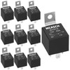 Weasch 10 Pack JD1912 Car Relay, 12V 40A, 4 Pins