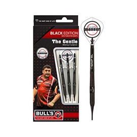 BULL'S Erwachsene Champions Mensur Suljovic Black-Edition Soft Dart 18g, Schwarz, 18 g