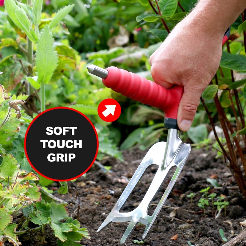 Roamwild Multi-Digger Dual Grip Garden Hand Trowel (Hand Fork/Cultivator)