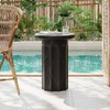 Christopher Knight Home Mervynt Outdoor Side Table, Lightweight Concrete Patio