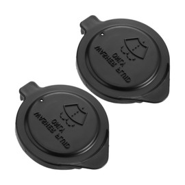 X AUTOHAUX 2pcs 85316-16070 Black Windshield Wiper Washer Fluid Reservoir Tank Bottle Cap Cover for Toyota Prius C 2012-2017 for Toyota Yaris 2015-2017
