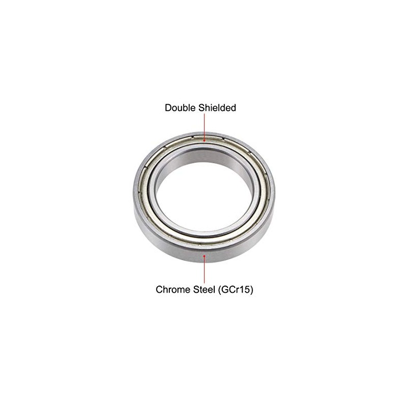 sourcing map 6805ZZ Deep Groove Ball Bearing 25x37x7mm Double Shielded
