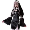 Eiza E801 Sister Cosplay Nun Costume, Halloween, Dress, Veil, Virgin,