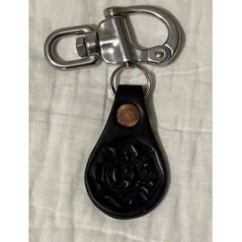 Guardian Leather Works Firefighters Leather Pull Tab SCBA Mask Quick Release with Swivel Head - New