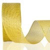 Gold Glitter Ribbon 1 1/2 Inch, 25 Yards/roll Sparkly Metallic