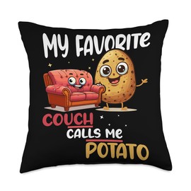 Homebody Couch potatoe Throw Pillow