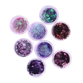 Baluue Mixed Ultra-Thin Manicure Sequins of Glitter Nail Paillettes for Nail Art and for Women and Girls