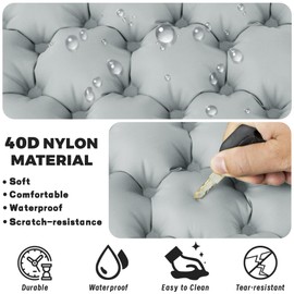 EULANT Inflatable Camping Seat Cushion, Waterproof Hand Press Air Cushion, Ultralight Travel Cushion for Beach, Hiking, Fishing, Boating, or at Concerts, Grandstands, Beach, Lawn, Home and Office