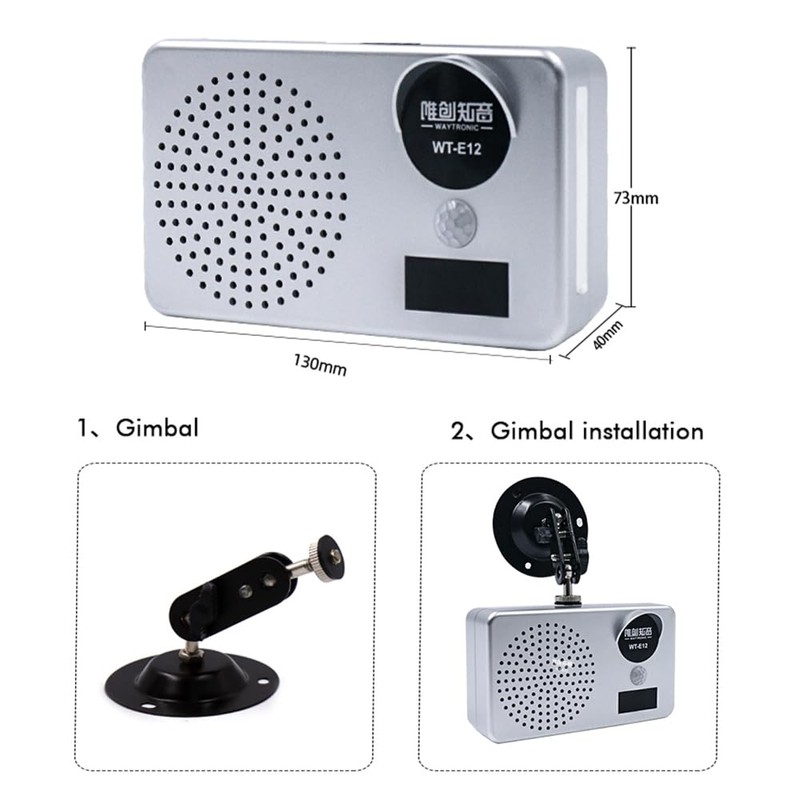 Motion Sensor with Sound, Motion Sensor Alarm, Alarm with Music,