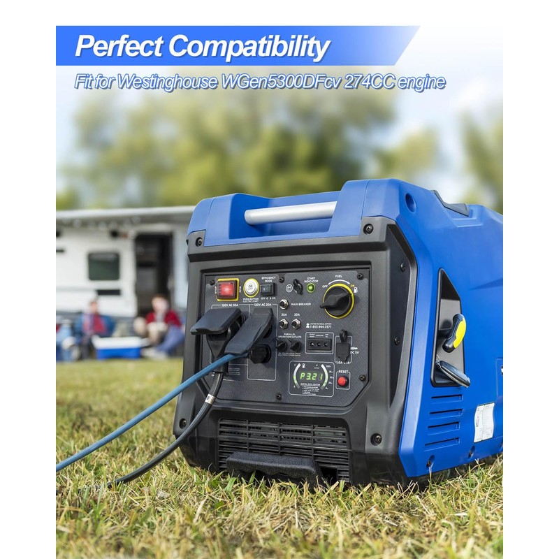 Dual Fuel Portable Generator Carburetor Kit with 3 Gaskets Fit