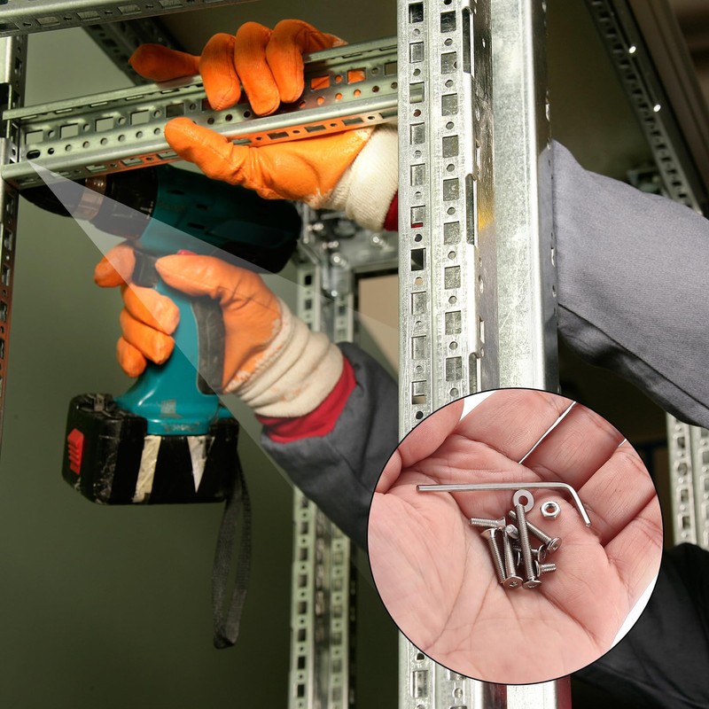 1051 Pcs M3 Screws Set, Countersunk Bolts and Nuts Set,
