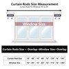 Curtain Rods for Windows 16 to 88 Inches, Adjustable Curtain