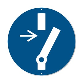 Disconnect Before Repair Sign - 8 Inch Circle PVC Sign - Premium PVC Sign For Workplace Warehouse Jobsite OSHA Regulation - Weather Proof Fade Resistant - Made In USA - PVC0217