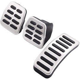 AONED Non-Slip Stainless Steel Style Pedal Cover for Manual Gear for VW Bora/Jetta Mk4 / Golf Mk4 / Polo 9N