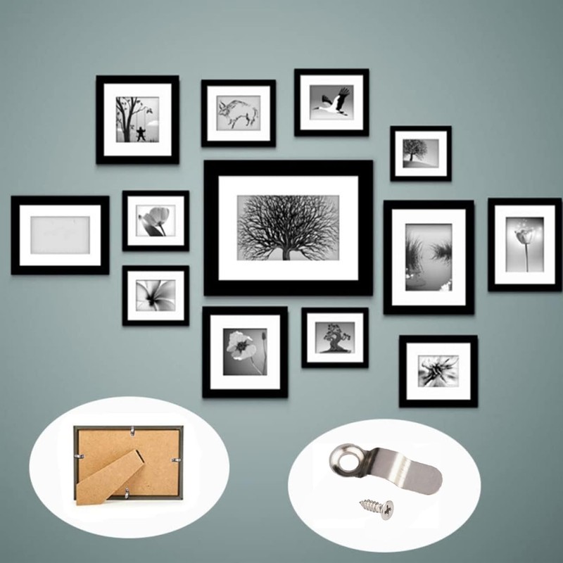 100PCS Metal Picture Frame Turn Buttons with Screws,Durable Picture Frame