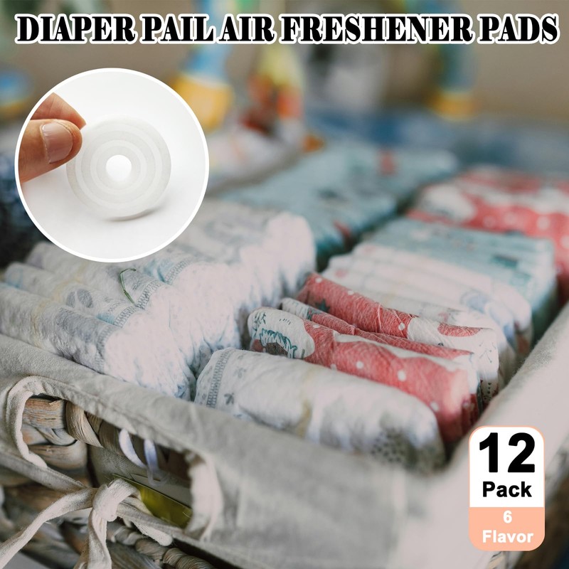 12 Pack Diaper Pail Air Freshener Pads Diaper Pail Deodorizer
