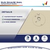 Windscreen4less 12'x12'x12' Waterproof Sun Shade Sail Triangle Shade Canopy Cover