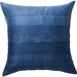 Erwin Müller Cushion Cover Maco Satin Soft and Fine Thread with Zip Dark Blue Size 40 x 80 cm