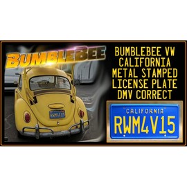Movie License Plate "CALIFORNIA RWM4V15" Height 15" Width 30cm