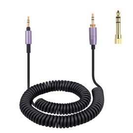 Zosvoses WH-1000XM3 Spiral Audio Cable Replacement Compatible with SonyWH-1000XM6, WH-1000XM5, WH-1000XM4, WH-1000XM2, WH-XB910N, WH-CH700N, WH-H900N, MDR-XB950BT, MDR-XB950BT, MDR-XBB950BT