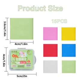 Pack of 15 Kneading Erasers, Eraser Soft Kneadable Erasers with Case, Sketching Art Kneading Rubber Eraser Eraser Art Eraser for Artists Colourful Drawing Painting School Supplies