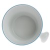 Fendrihan Porcelain Shaving Mug for Lathering, Hand-Painted Rim (Light Blue)