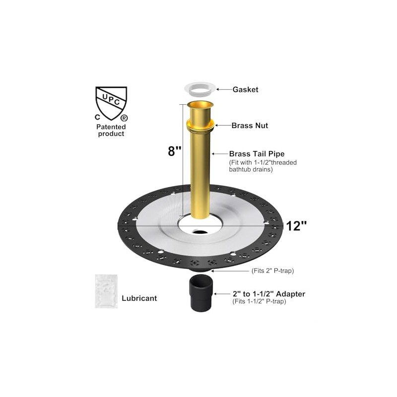 Freestanding Tub Drain Rough-in Kit, Freestanding Bathtub Drains Installation Free