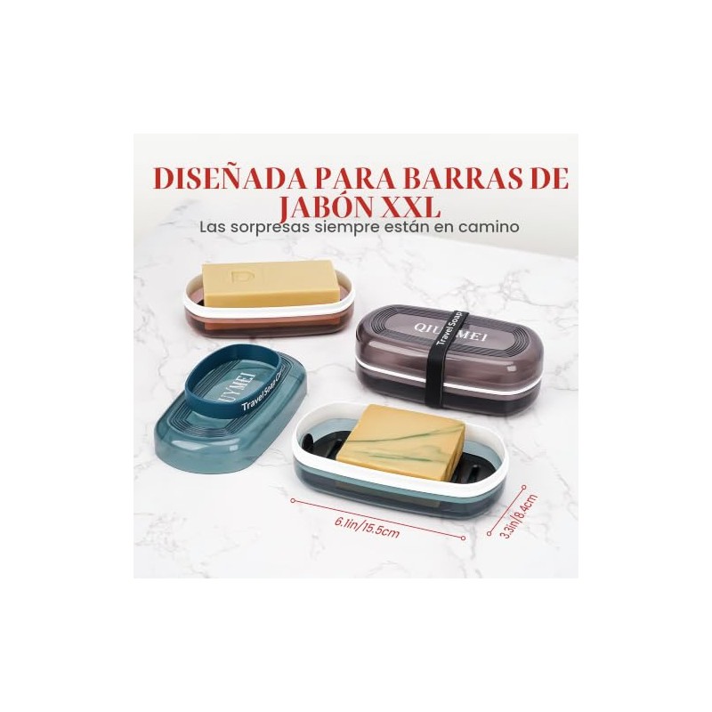 Soporte para barra de champú y funda de jabón, contenedor
