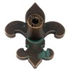 GENUINE TEXAS BRAND Fleur De Lis Drawer Cabinet Knob Antique