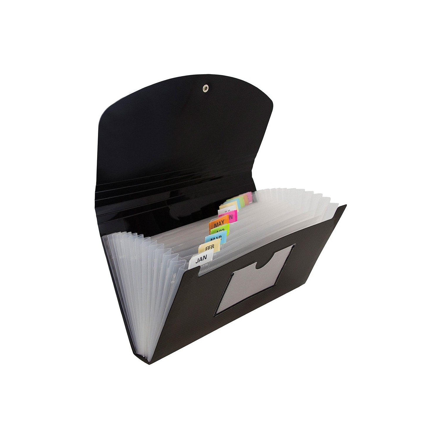 JAM PAPER Accordion Folders - 13 Pocket Plastic Expanding File - Check ...